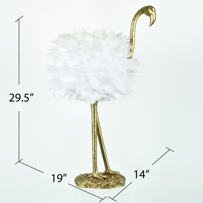 Pearl Gold Flamingo Table Lamp With, Pier One Lamp Shades